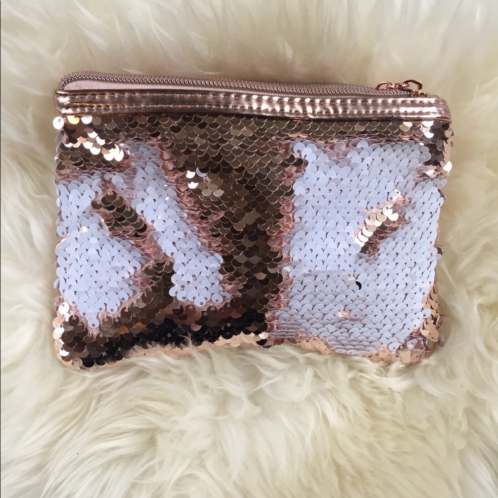 Reversible Sequin Makeup Bag